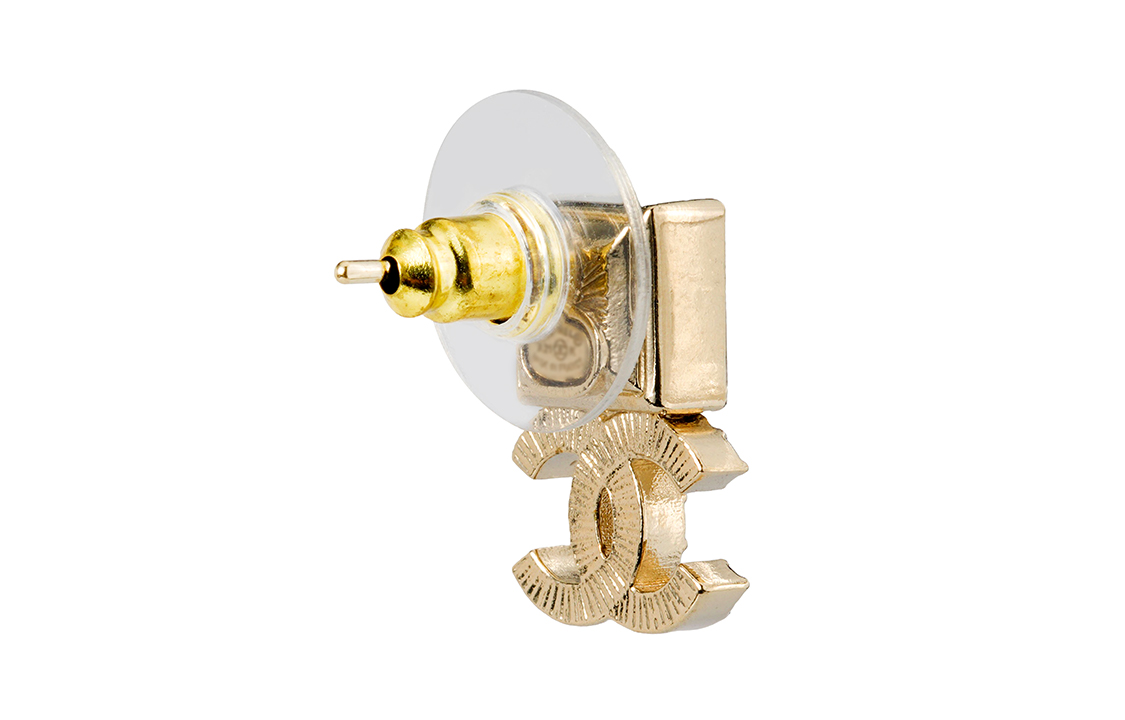 CHANEL Double C Pink Square Rhinestone Earrings. AB7233-B06963-NF845 圖 4