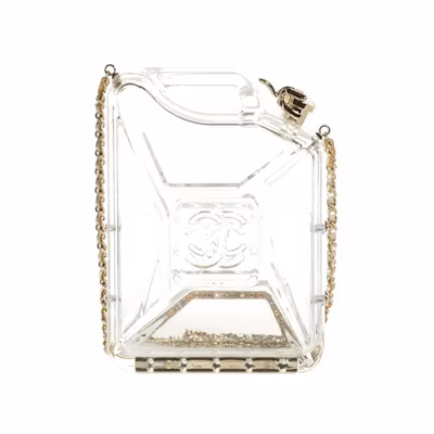 Chanel Dubai By Night Gas Tank Clutch Clear