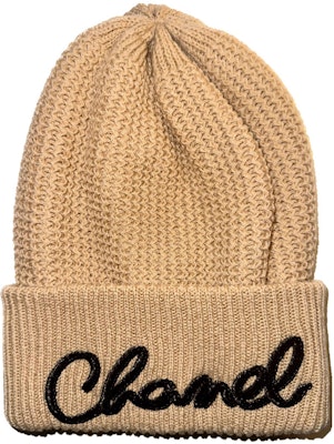 CHANEL Embroidered Yellow Cashmere Knitted Fashion Beanie Unisex AA8313B08454NI837 Lookbook CHANEL Embroidered Yellow Cashmere Knitted Fashion Beanie Unisex AA8313B08454NI837