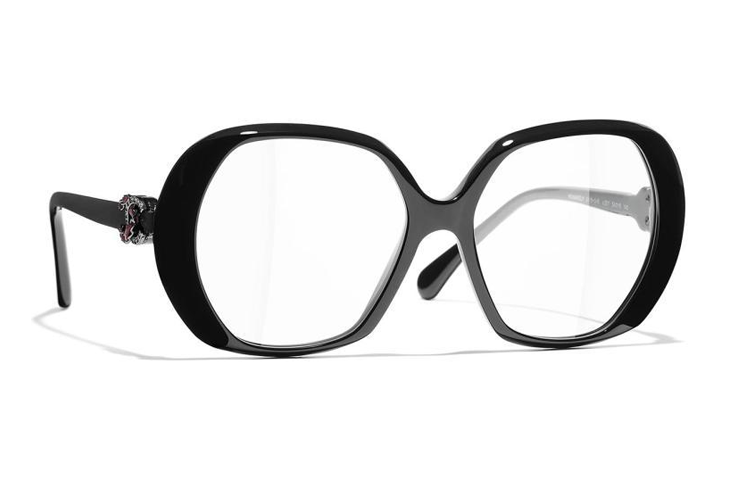 CHANEL Eye Logo Round Frame Glasses Acetate Optical Unisex Couple Style. CH3418QBC501 圖 3