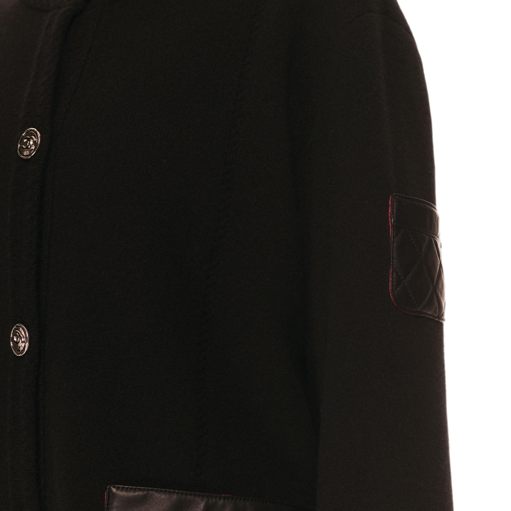 CHANEL Fall Winter 2024  Black Leather Single-Breasted Jacket P77874-K11239-94305 圖 4