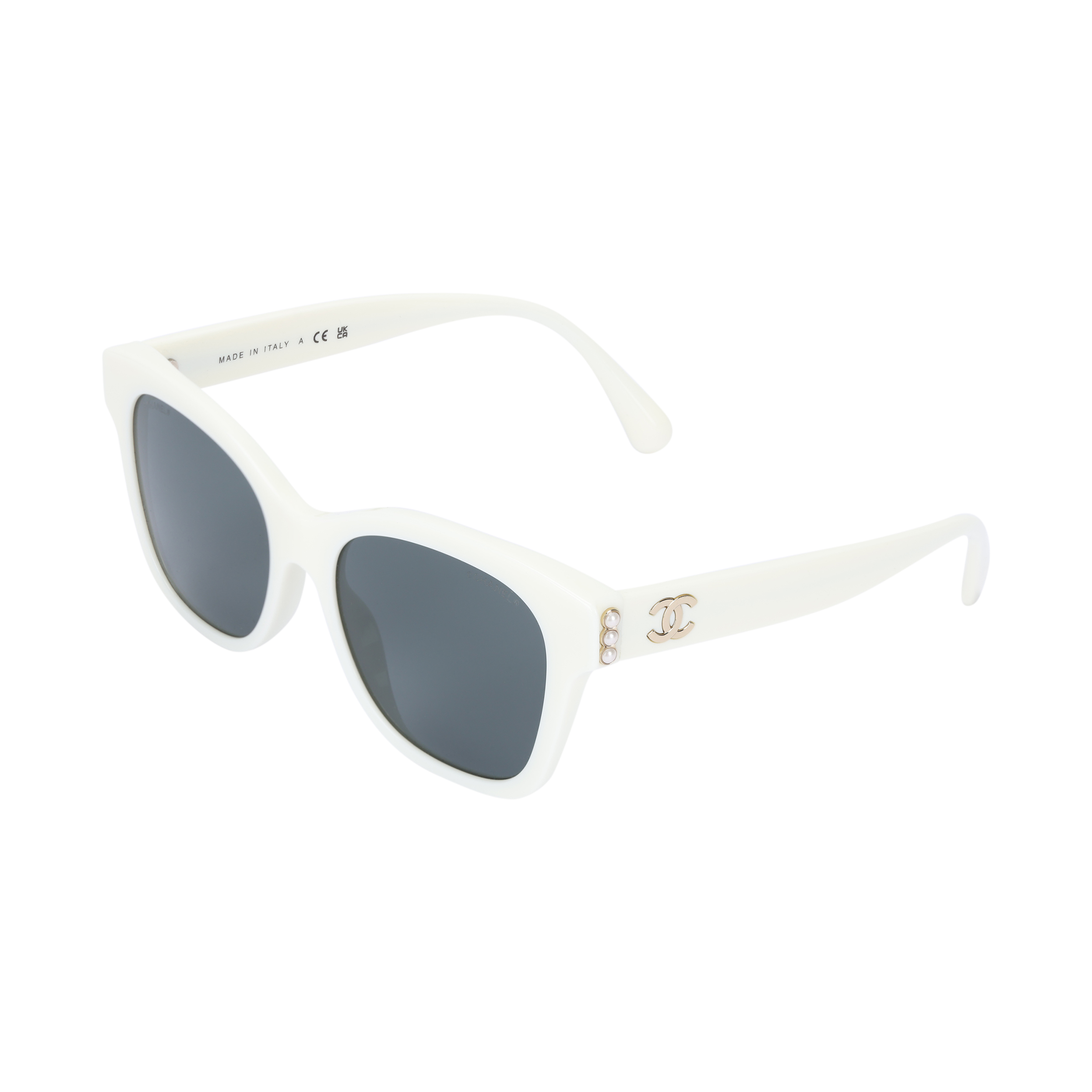 Buy CHANEL Fashion Resin Square Sunglasses with Pearl Detail Unisex Style CH5482H-C1255