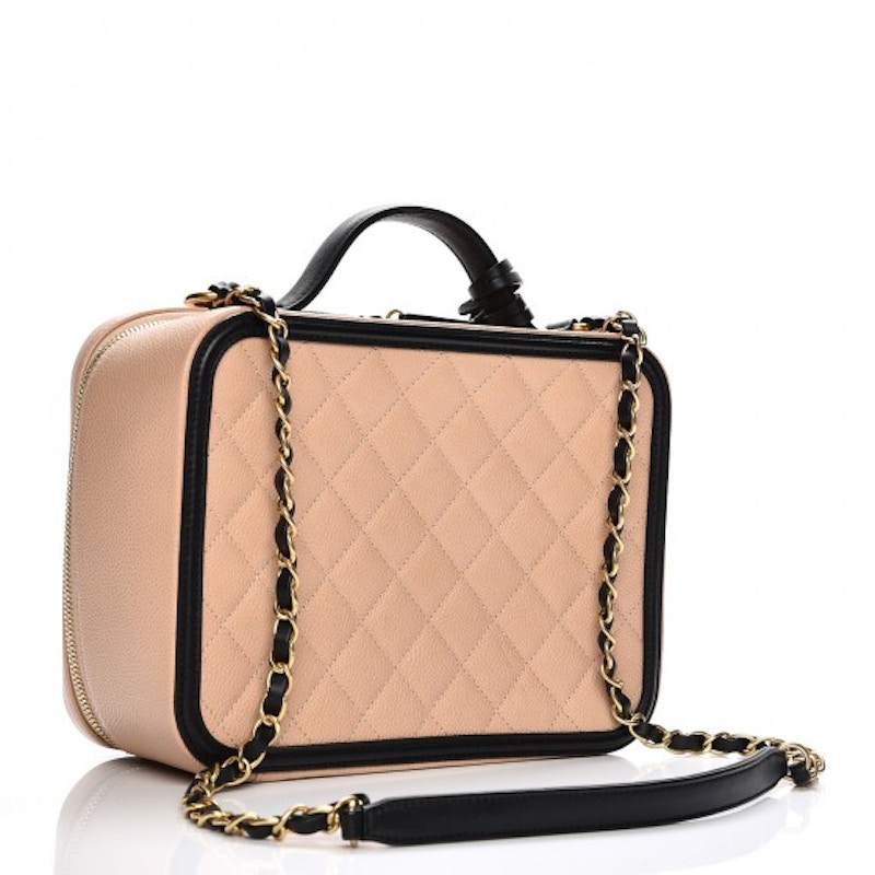 Order シャネル フィリグリー バニティケース 大 ビージュ/ブラック