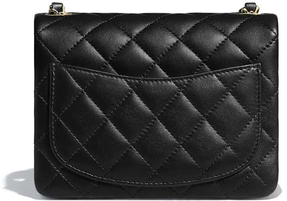 Chanel Tas Selempang Mini Kulit Domba Hitam dengan Aksen Emas Order Chanel Tas Selempang Mini Kulit Domba Hitam dengan Aksen Emas