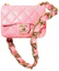 Buy Tas Chanel Flap Rantai Tebal Mini 22S Lambskin Coral Merah Muda