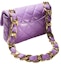 Order Chanel Flap Bag with Chunky Chain Strap Small 22S Lambskin Purple