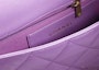 Lookbook Chanel Flap Bag with Chunky Chain Strap Small 22S Lambskin Purple