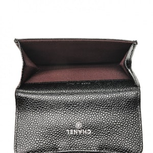 Chanel Flap Card Holder Quilted Caviar Silver-tone Black Lookbook Chanel Flap Card Holder Quilted Caviar Silver-tone Black