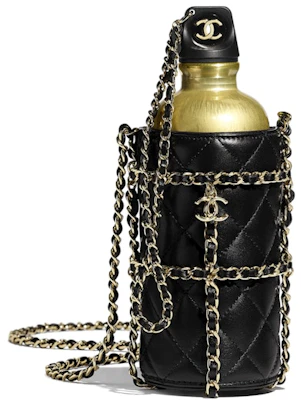 香奈儿黑色羊皮钻纹酒壶包 Buy 香奈儿黑色羊皮钻纹酒壶包