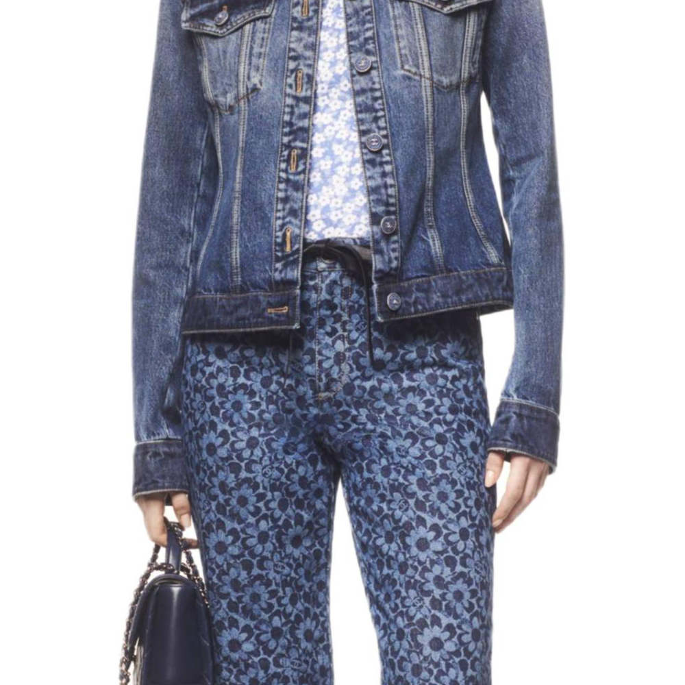 Cheap CHANEL FW24 水洗牛仔藍色襯衫式外套 P78108-V70196-NZU91