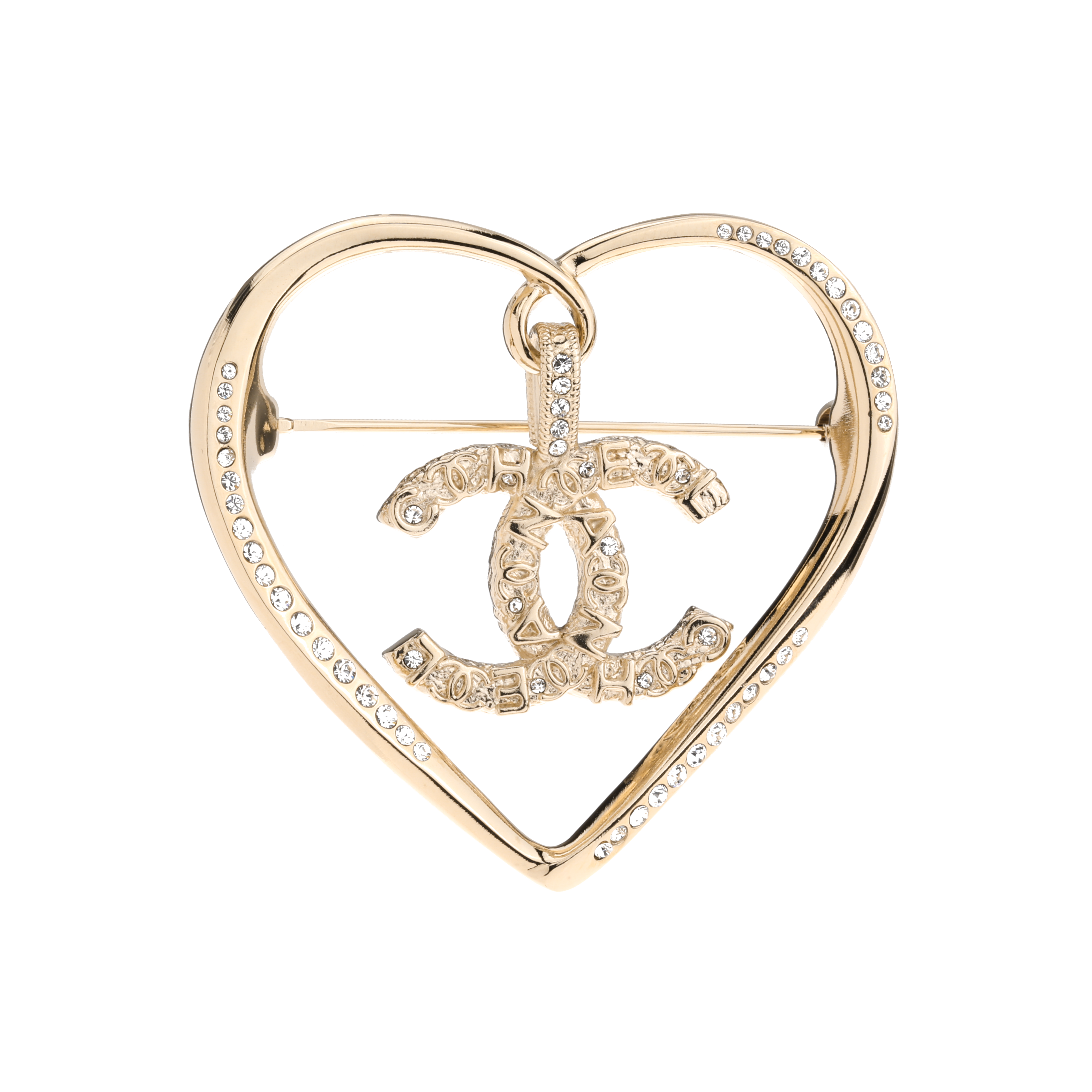 CHANEL Gold & Crystal Elegant Metal Brooch Unisex Couple Style - Gold. AB6004-B05288-NB905 圖 2