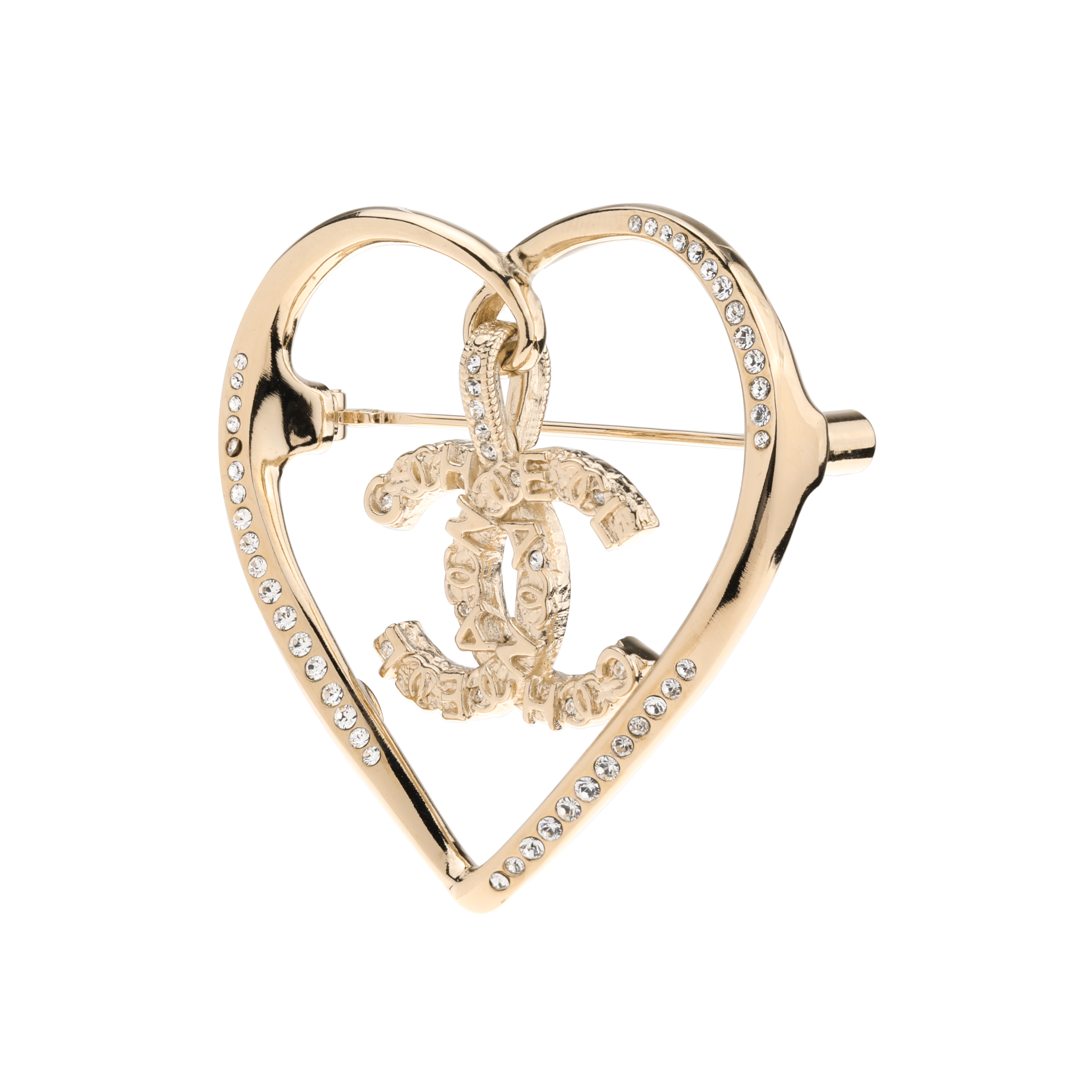 CHANEL Gold & Crystal Elegant Metal Brooch Unisex Couple Style - Gold. AB6004-B05288-NB905 圖 3