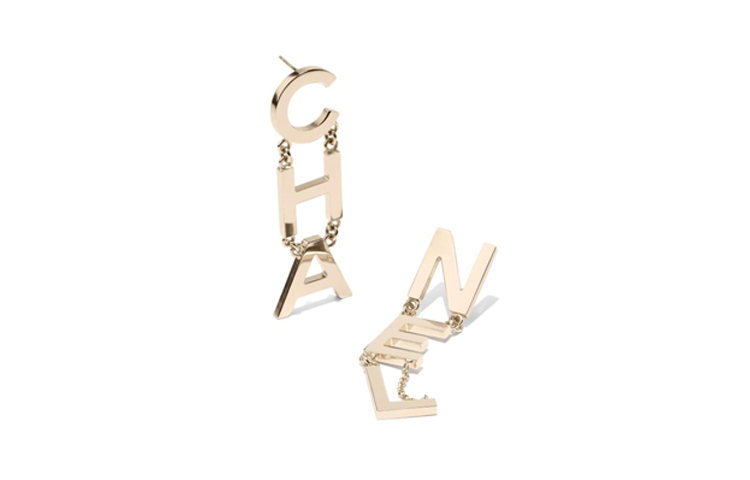CHANEL Gold Large Logo Letter Earrings AB1441-X01060-Z0000 圖 3
