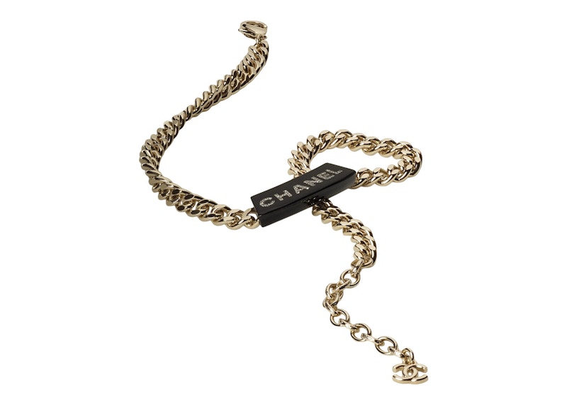 Order 香奈儿金色项链 AB9374 金/黑