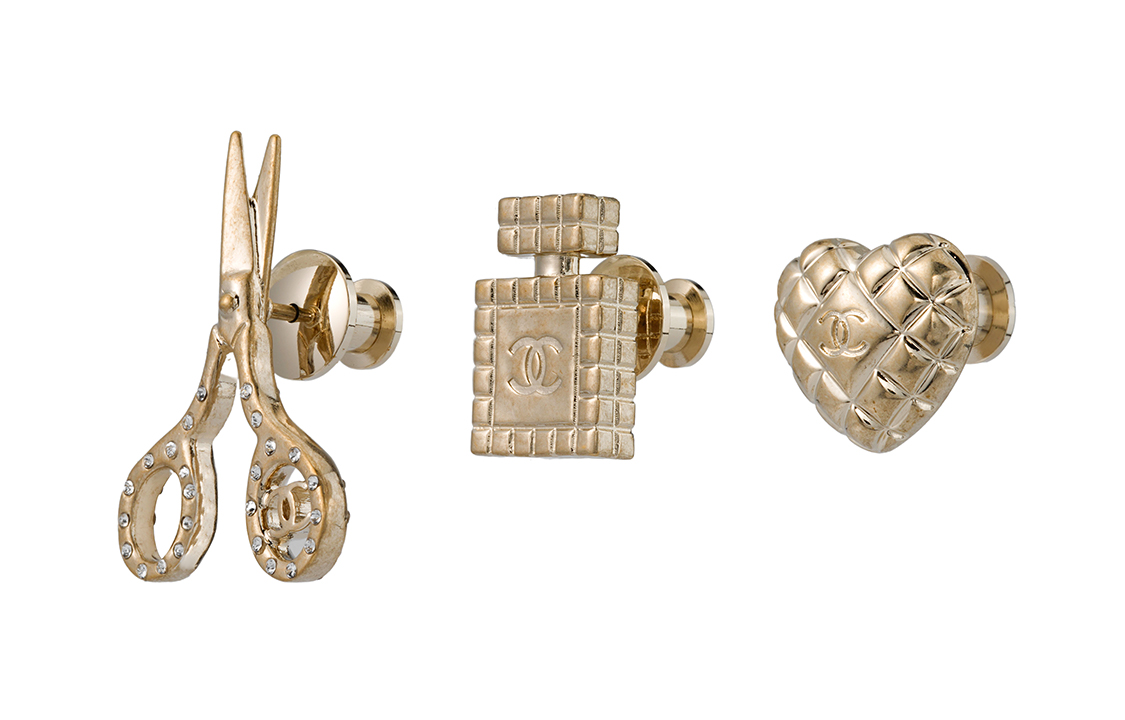 CHANEL Gold Perfume Scissors Heart Brooch Set Unisex Couple Edition. AB5939B05184NB603 圖 3