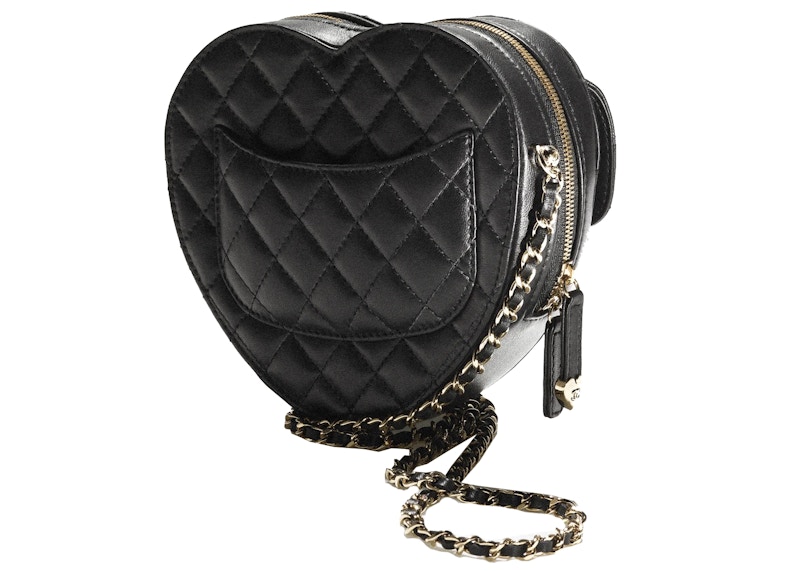 Chanel Heart Bag 22S Black Lambskin 圖 2