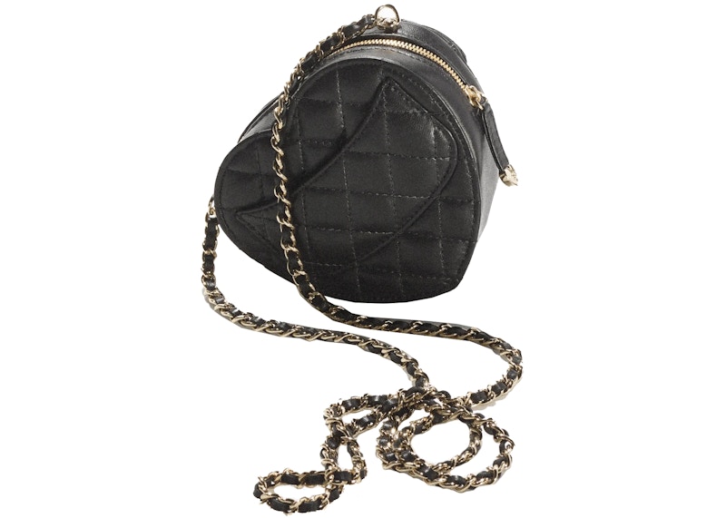 Chanel Heart Clutch With Chain 22S Mini Black Lambskin 圖 2