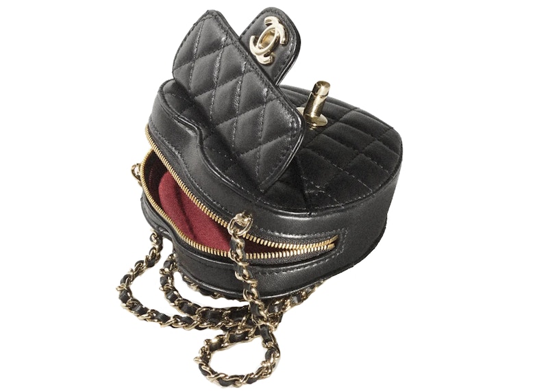 Chanel Heart Clutch With Chain 22S Mini Black Lambskin 圖 3