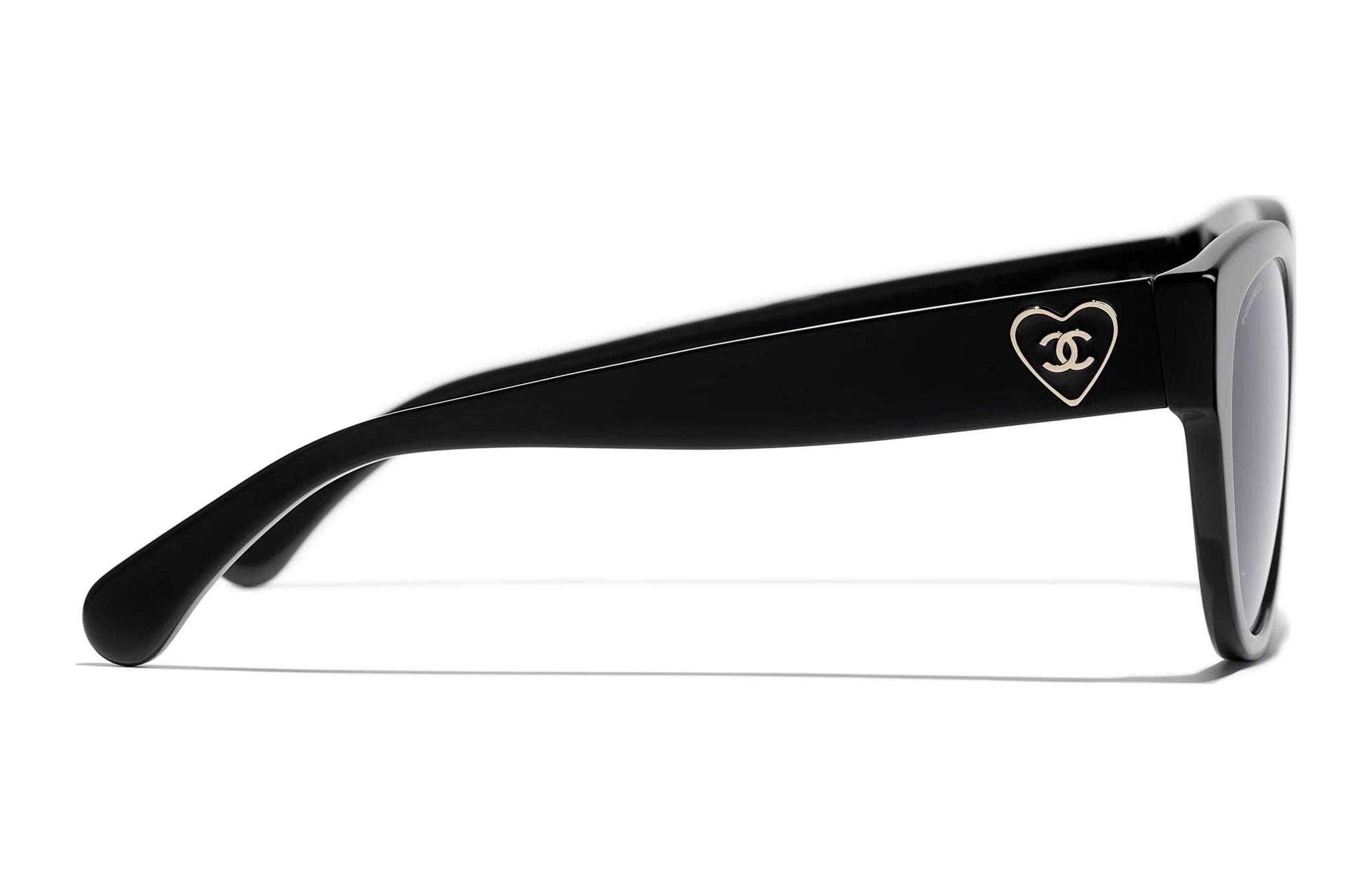 CHANEL Heart Shaped Sunglasses Unisex Fashion Butterfly Frame Design CH5477A C501S4 圖 4