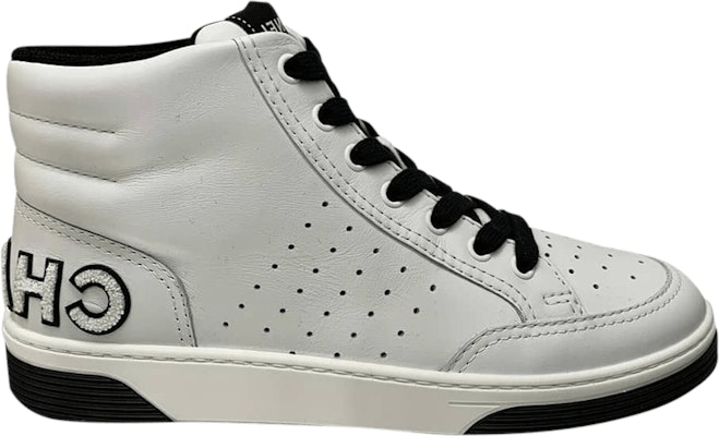 Chanel High Top Trainers 'White Black' G35935-X51755-C7600 Buy Chanel High Top Trainers 'White Black' G35935-X51755-C7600
