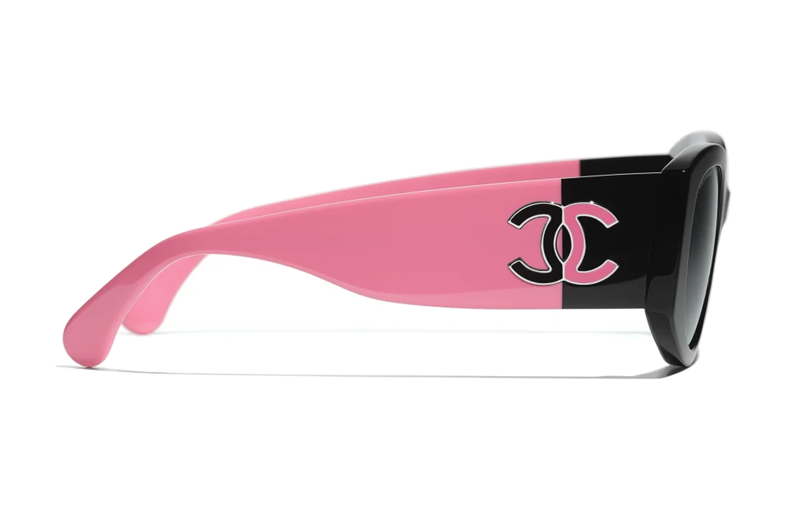 CHANEL Irregular Sunglasses Pink with Logo - Unisex Couple Style C535/S4A71618X08101S3514 圖 4