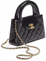 Chanel Kelly Mini Shopping Bag Mini 23K Shiny Aged Calfskin Black Chanel Kelly Mini Shopping Bag Mini 23K Shiny Aged Calfskin Black