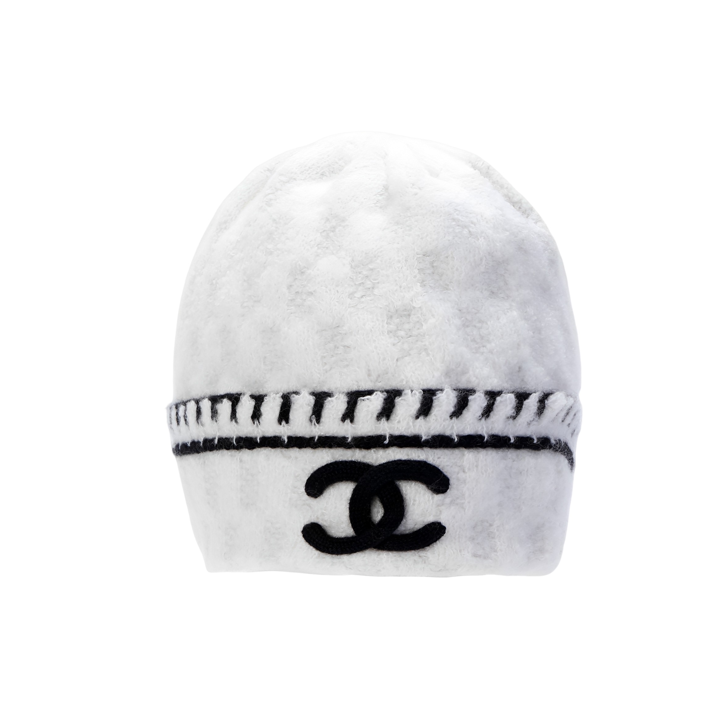 CHANEL Knitted Logo Cashmere Beanie Unisex AA8319-B08505-NI950