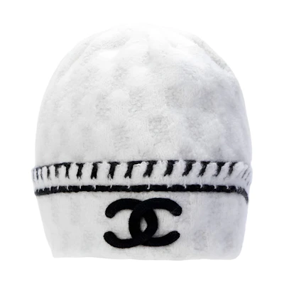 CHANEL Knitted Logo Cashmere Beanie Unisex AA8319-B08505-NI950