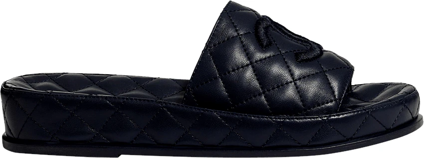 chanel-lambskin-mules-quilted-black