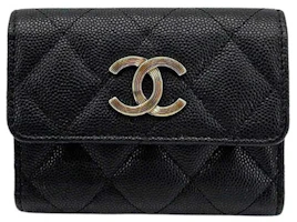 Chanel Large CC Logo Tri-Fold Card Holder Black (AP3141) Chanel Large CC Logo Tri-Fold Card Holder Black (AP3141)
