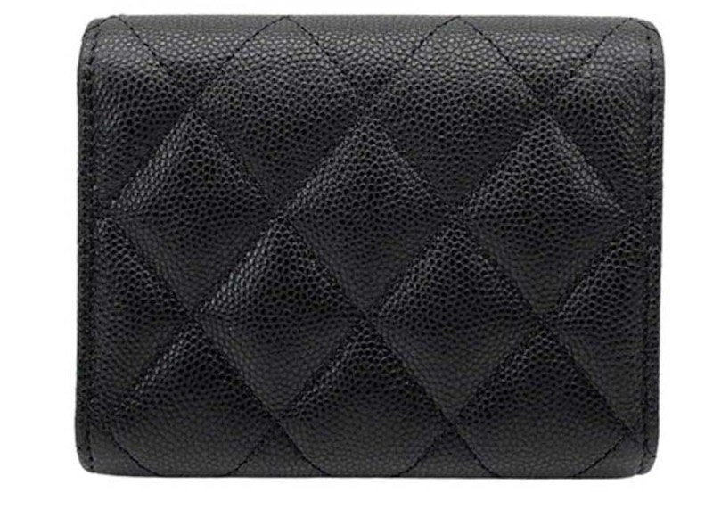 Order Chanel Tarjetero Negro Tri-Fold con Gran Logo CC (AP3141)