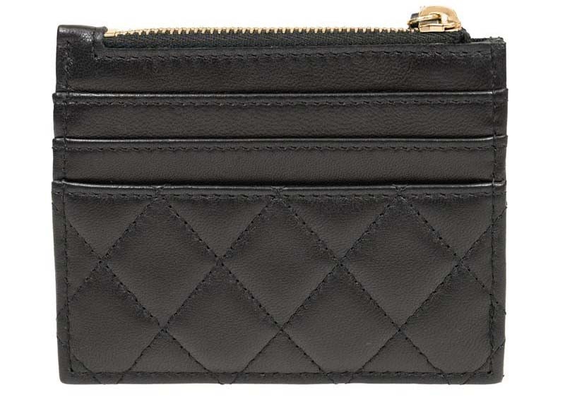 Order Dompet Syiling Zip Chanel CC Emas Besar Hitam (AP3408)