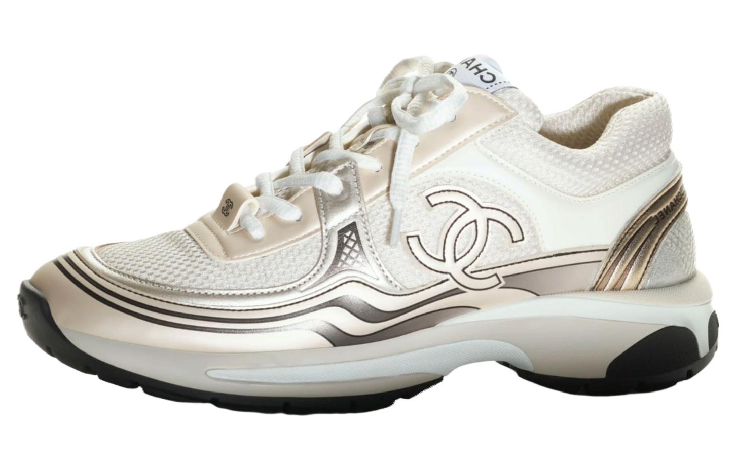 Buy シャネル レザー ローカット 「シルバーキング」 G45078-B13308-NP518