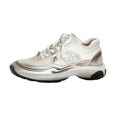 Chanel Leather Low-Top 'Silver King'