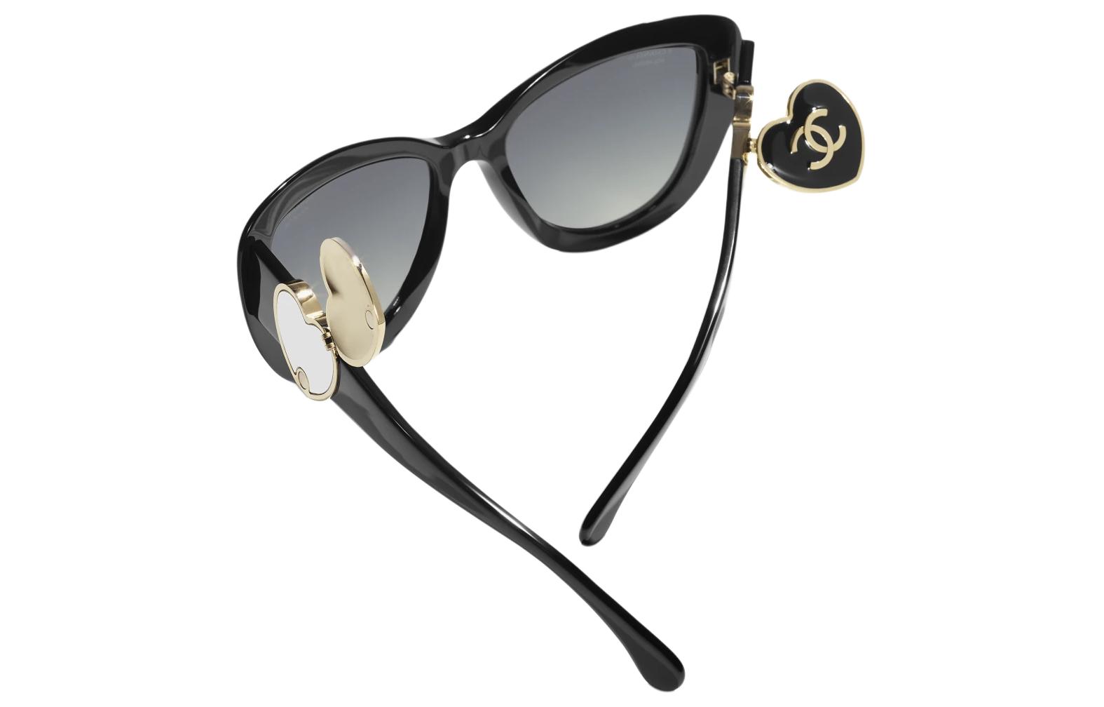 CHANEL Logo Acetate Butterfly Sunglasses Unisex Black. C622/S8,A71587-X02016-S2218 圖 5