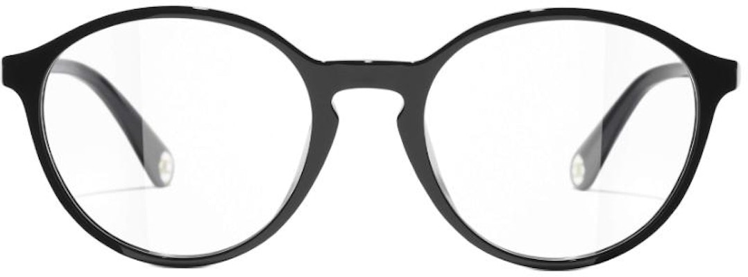 CHANEL Cermin Mata Unisex Bingkai Hitam Logo Acetate Rekaan Tidak Sekata. CH3468U-C622 Lookbook CHANEL Cermin Mata Unisex Bingkai Hitam Logo Acetate Rekaan Tidak Sekata. CH3468U-C622