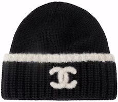 CHANEL Logo Cashmere Knit Beanie Unisex Black AA9514B14325NR981 CHANEL Logo Cashmere Knit Beanie Unisex Black AA9514B14325NR981
