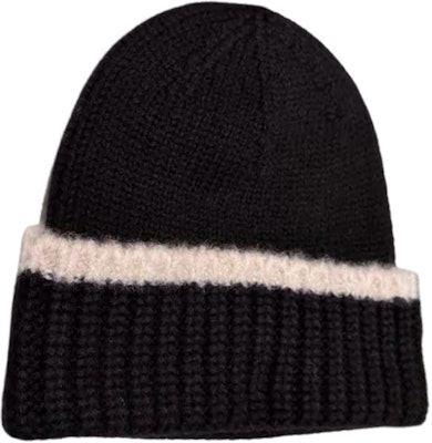 CHANEL Beanie Rajut Cashmere Logo Unisex Hitam. AA9514B14325NR981 Lookbook CHANEL Beanie Rajut Cashmere Logo Unisex Hitam. AA9514B14325NR981