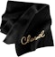 Order シャネル ロゴ刺繍入り ブラック ニット スカーフ 男女兼用 カップル向け AA8312-B08454-94305