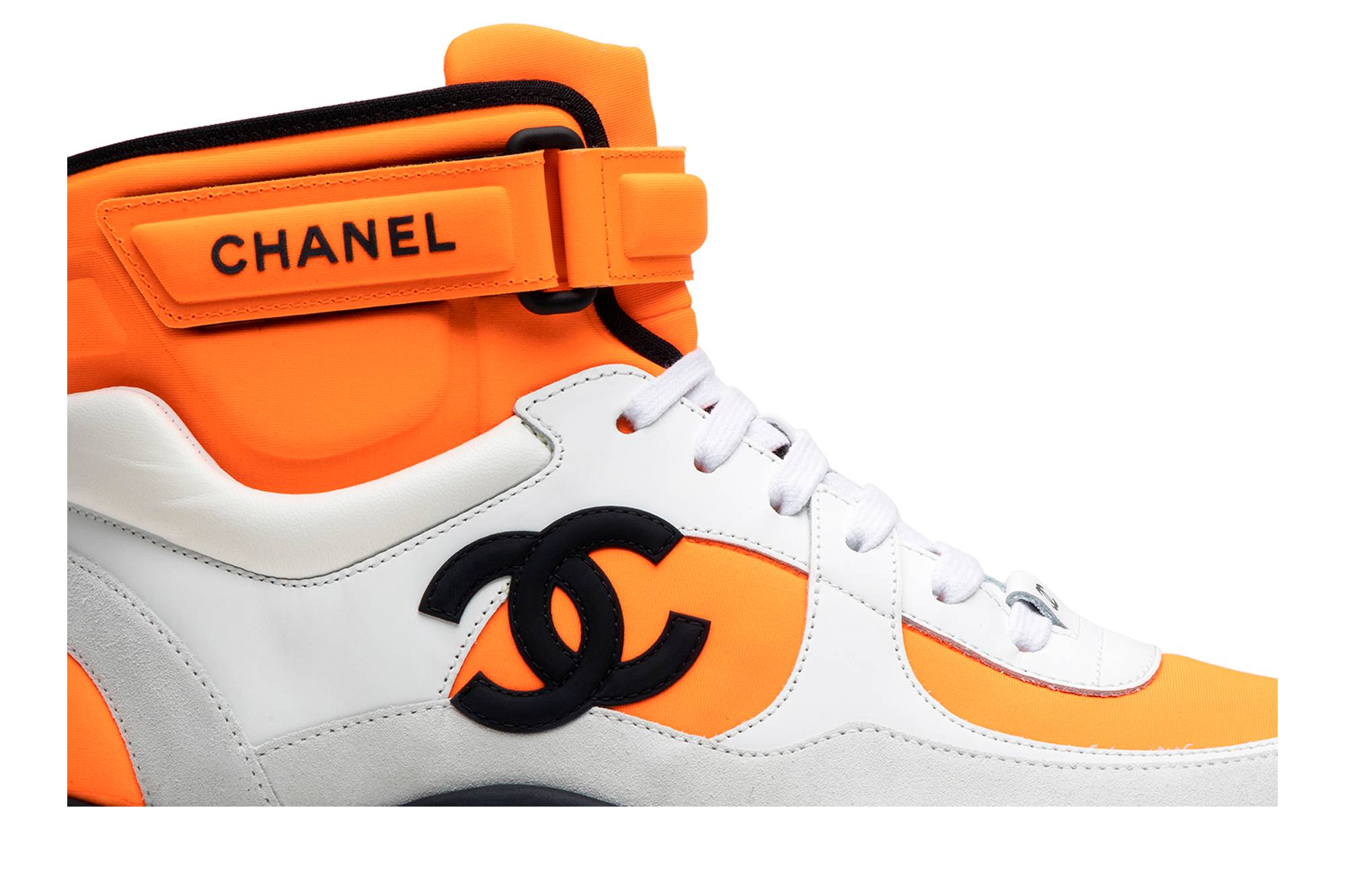 極美品 シャネル CHANEL G33728 ハイカットスニーカー 37