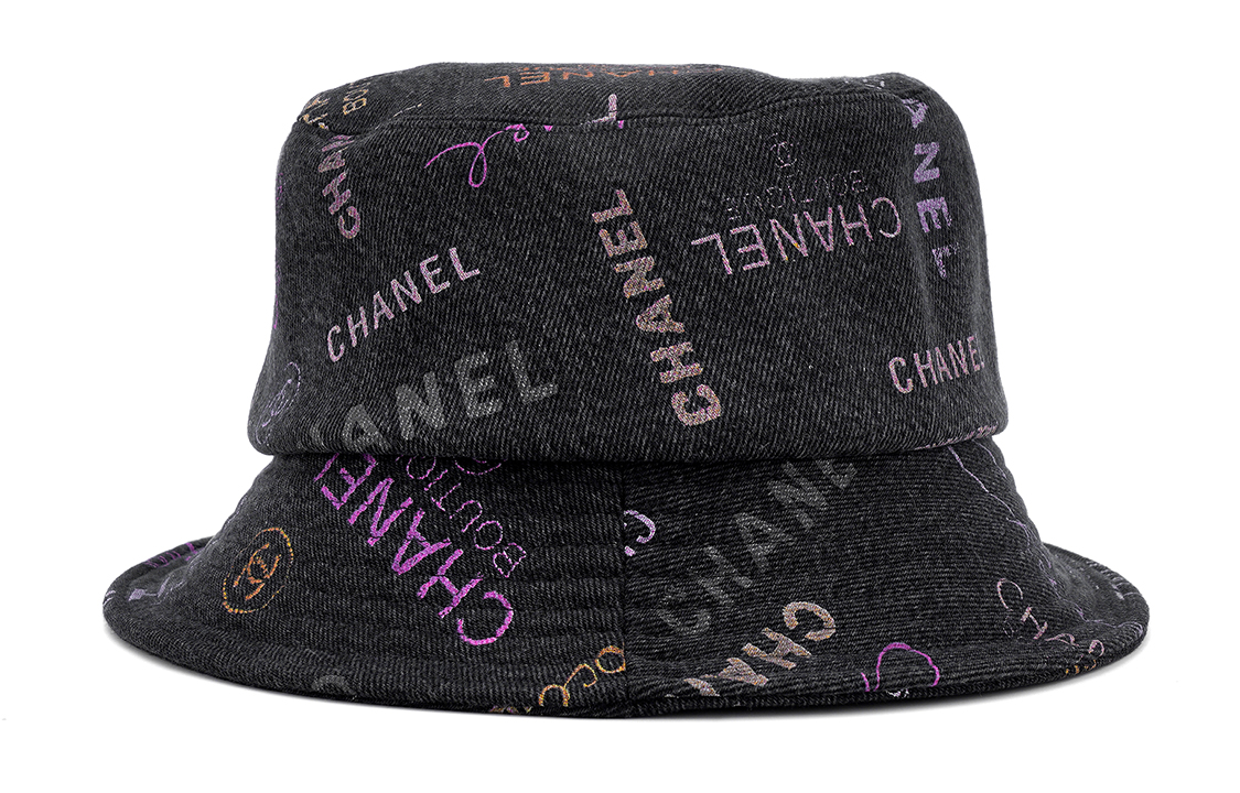 Shop Sombrero de Cubo Unisex CHANEL de Algodón con Logo. AA8086-B07868-94305