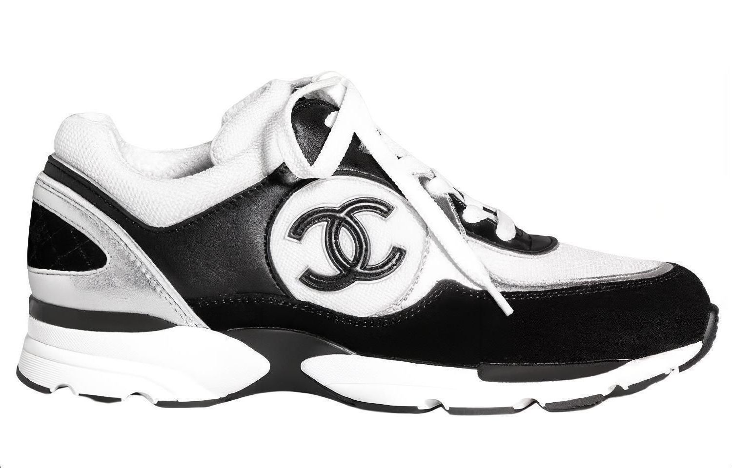 Chanel Logo Sneaker 'Black White' 圖 2