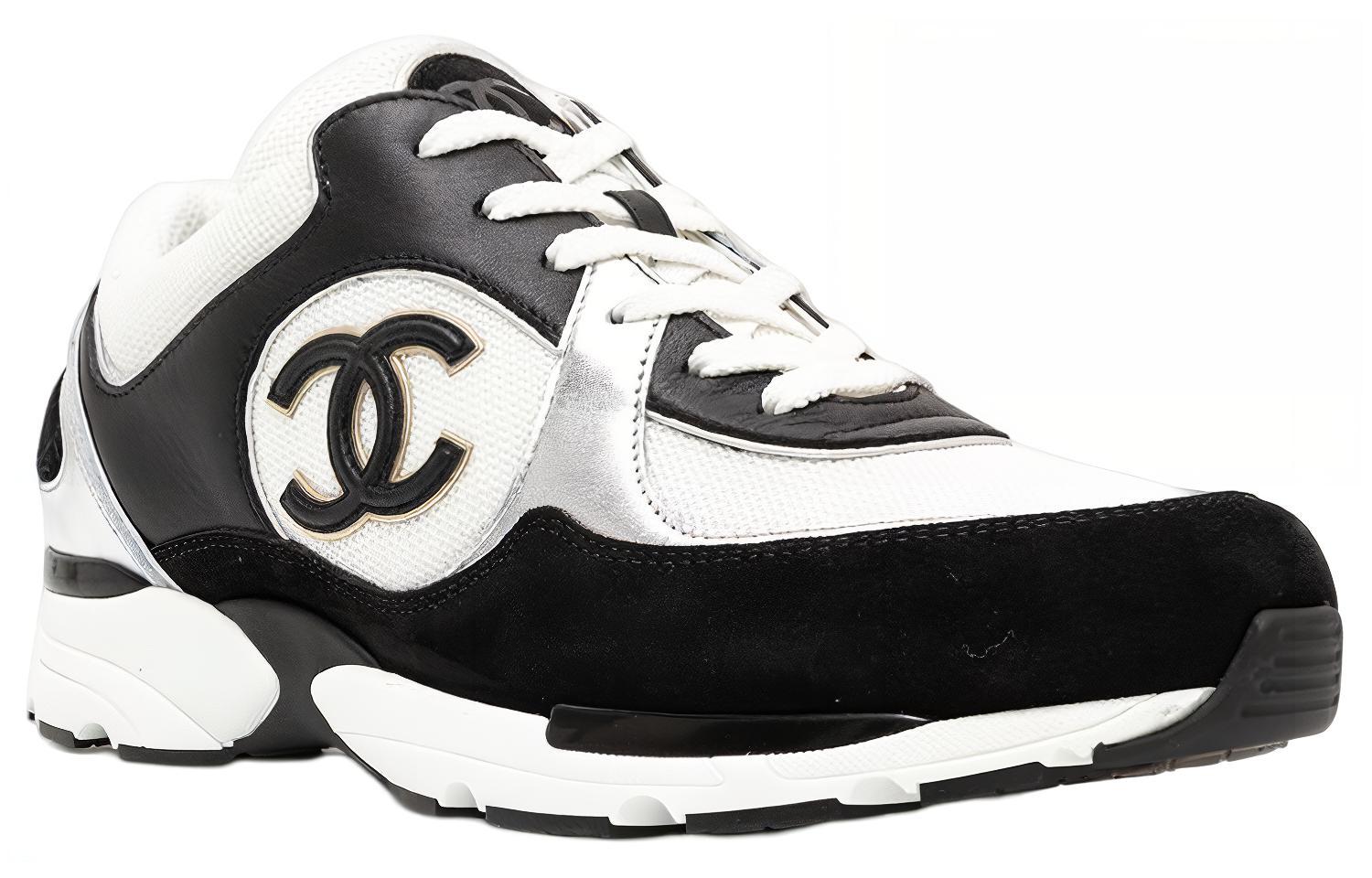 Chanel Logo Sneaker 'Black White' 圖 3