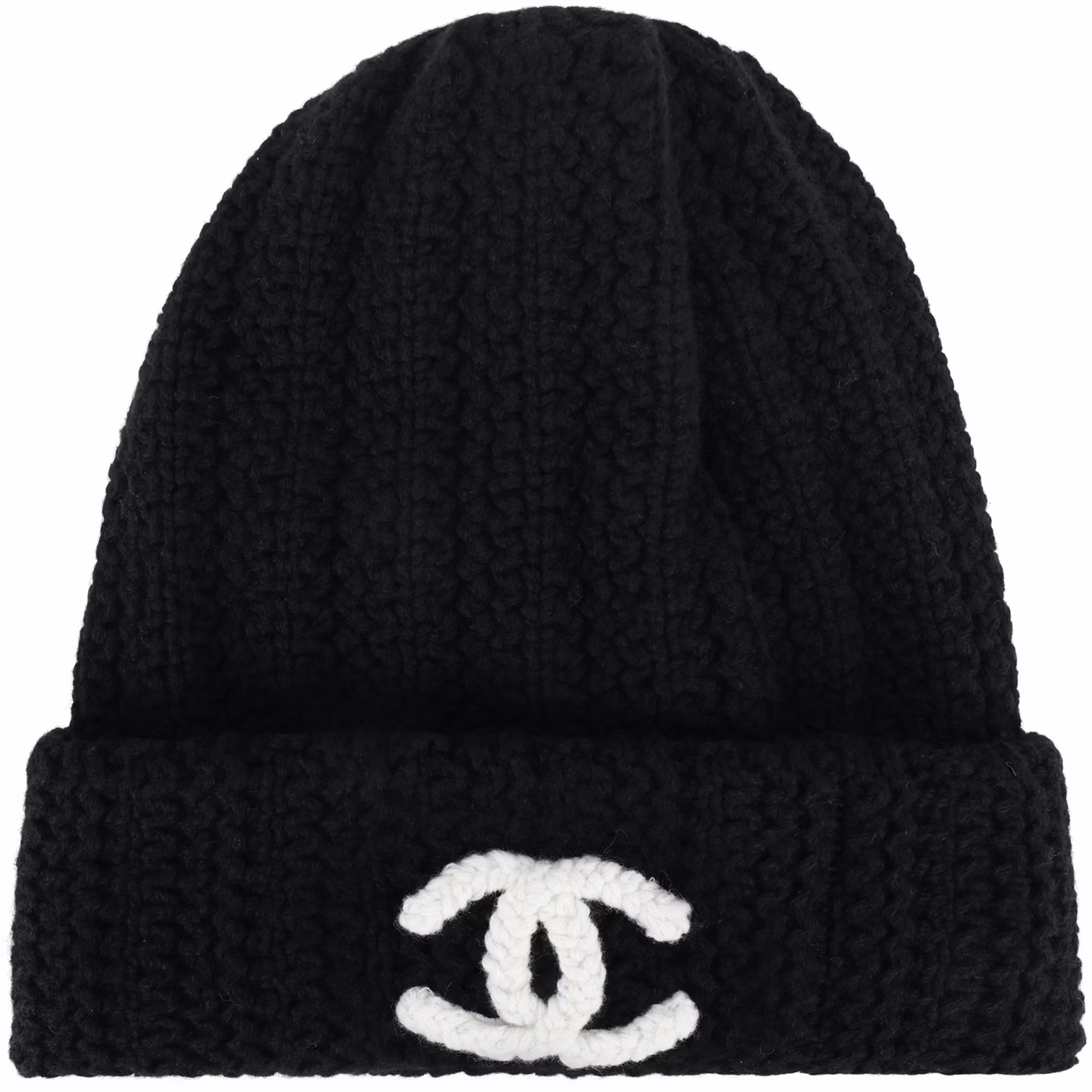chanel-logo-wool-knit-beanie-unisex-black-couples-style-aa-9341-b13722-94305