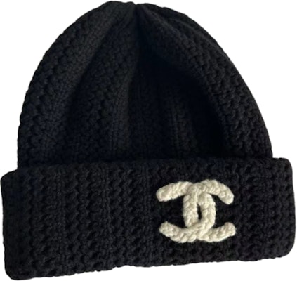 CHANEL Logo Wool Knit Beanie Unisex Black - Couples Style AA9341-B13722-94305 Lookbook CHANEL Logo Wool Knit Beanie Unisex Black - Couples Style AA9341-B13722-94305