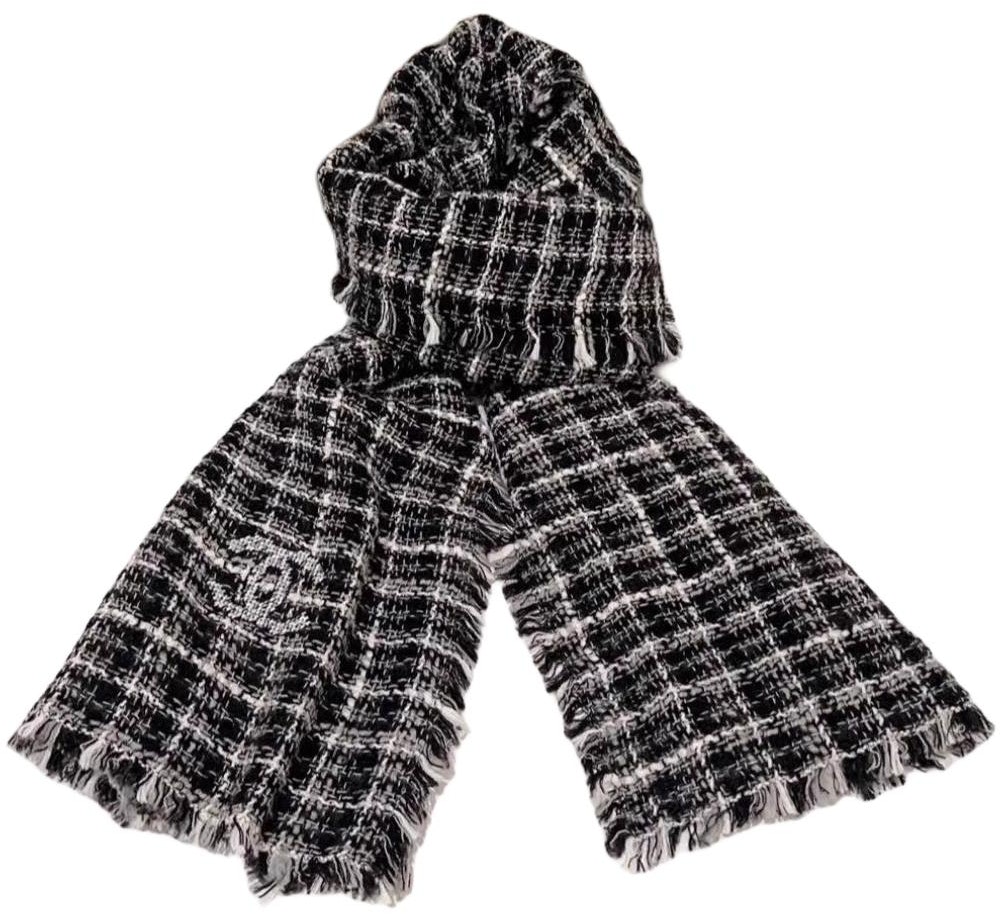 chanel-logo-wool-scarf-unisex-black-couple-style-aaa-549-b18355-nzz-92