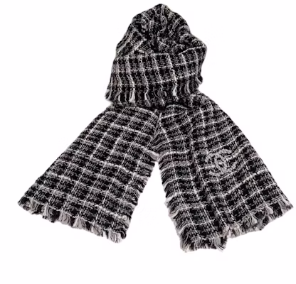 香奈儿Logo羊毛围巾 - 黑色情侣款男女通用 AAA549B18355NZZ92 Lookbook 香奈儿Logo羊毛围巾 - 黑色情侣款男女通用 AAA549B18355NZZ92