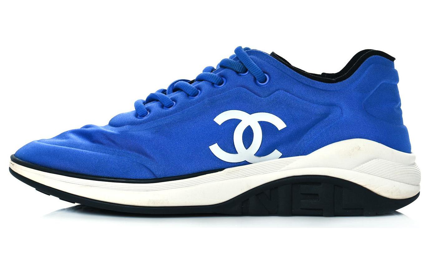 Chanel Low Top Lace-Up 'Blue Leather'