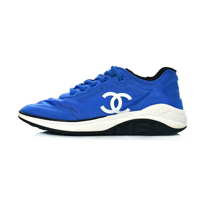 Chanel Low Top Lace-Up 'Blue Leather'