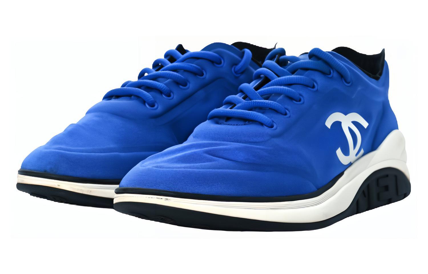 Chanel Low Top Lace-Up 'Blue Leather' 圖 2